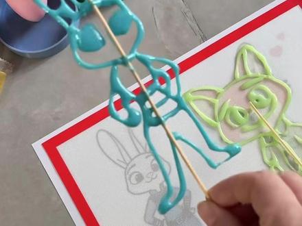 看不了尼克狐尼克,那就来画狐尼克糖画吧