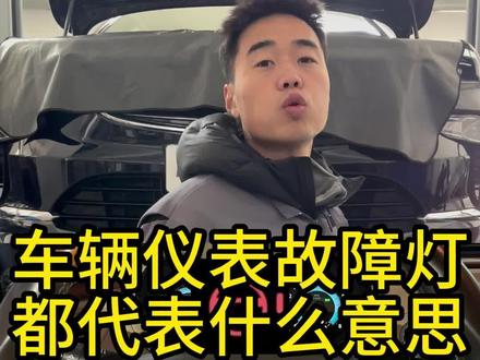 车辆仪表盘上的故障灯都是什么意思 #汽车知识#行车安全#汽车保养#汽车维修