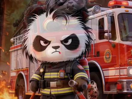 熊小宝消防员孤勇者救火 安全防火人人有责 #安全教育动画 #消防员救火儿童画 #消防员动画 #消防车动画 #0-3岁儿童车动画片