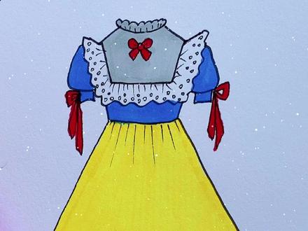 可爱的公主裙#简笔画 @抖音小助手