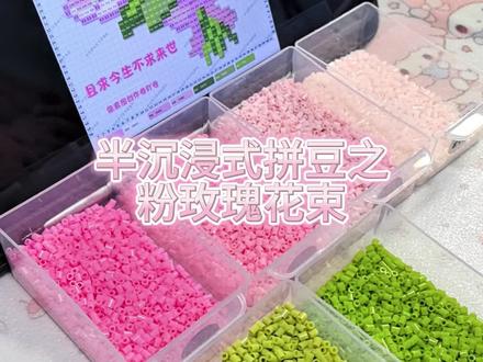 半沉浸式拼豆之粉玫瑰花束
#抖音第0届拼豆大赛 #我的拼豆日记 #拼豆教程 #拼豆入坑 #拼豆图纸