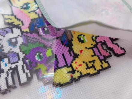 姐妹俩用拼豆拼最大的小马宝莉合集,没想到结局会翻车……#拼豆 #小马宝莉 #手工diy #翻车现场 #姐妹日常