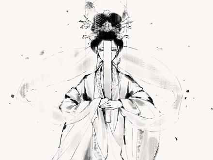 30分钟如何画水墨速写#速写#水墨#画画