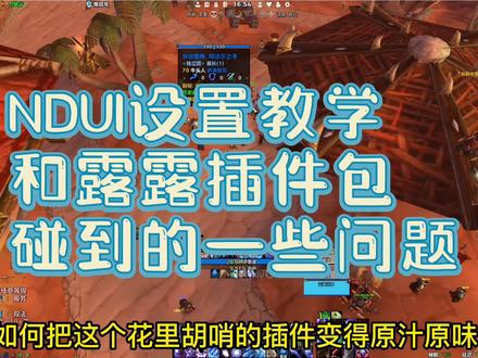 魔兽世界NDUI插件设置教学和露露插件 #魔兽世界怀旧服 #巫妖王之怒
