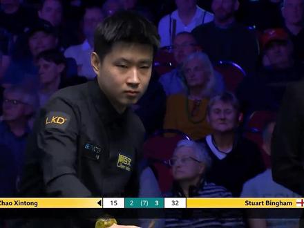 赵心童状态低迷,威尔士公开赛2:4不敌宾汉姆,止步16强! #斯诺克 #赵心童 #宾汉姆 #威尔士公开赛