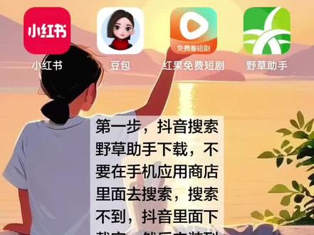 #一般人不告诉他 先别着急,弄电视,先把野草助手在手机上下载好,下好之后再去把电视的adb功能打开