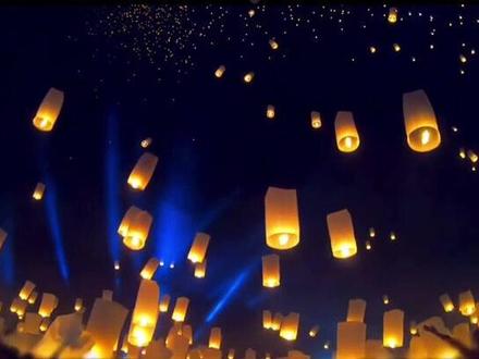 你知道孔明灯为什么可以飞到天上去吗,快来看看吧#科学小实验 #物理实验 #孔明灯 #热气球