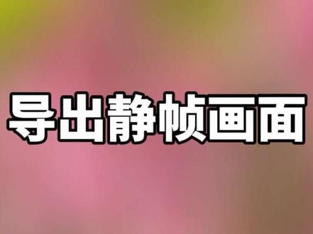 剪映专业版教程---如何从视频中截取图片,导出静帧画面功能 #剪映专业版 #剪映专业版教程 #剪映视频制作 #美图分享 #剪映图片