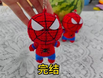 蜘蛛侠钩织教程,图解已发#蜘蛛侠钩针编织教程
