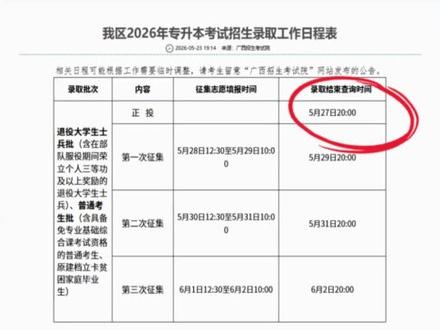 5 月27日20 点!广西升本录取结果公布 #专升本 #成绩查询 #广西专升本 #专升本经验 #专升本备考