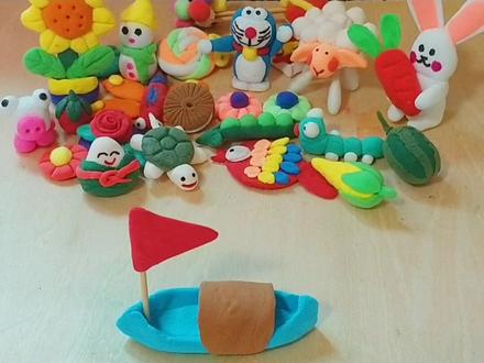 超轻粘土手工,小船#星河知识计划 #渊博文化星@抖音青少年 #超轻粘土手工 #创意diy #手工教程