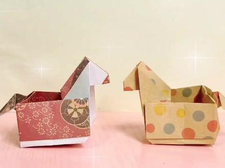 今天我们来制作折纸马造型纸盒! #马年折纸 #新年折纸 #折纸教程 #手工折纸