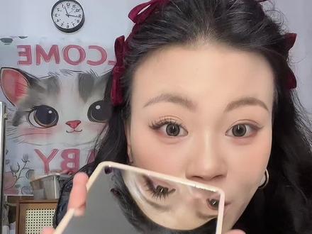 真的就像玉兰花在眼睛上绽开 绝了#睫毛分享#假睫毛推荐 #假睫毛贴法 #免胶水假睫毛