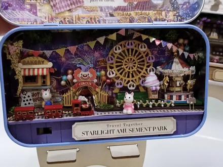 盒子剧场~星光游园🎡 #微缩场景 #手工diy
