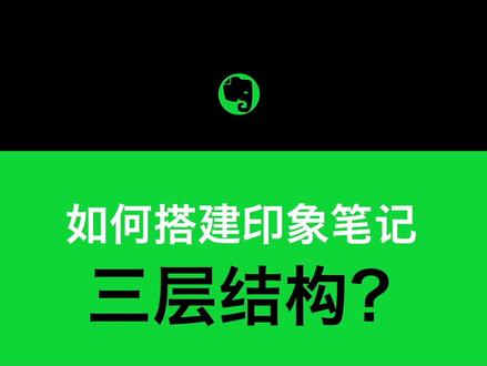 如何搭建印象笔记三层结构?#印象笔记 #印象笔记教程
