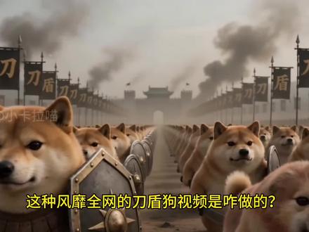 我的刀盾出击所向披靡!刀盾家军集合!#Ai创作浪潮计划 #ai教程 #刀盾狗 #ai搞笑视频 #上热门