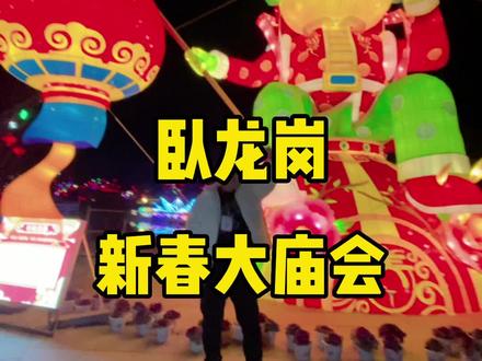 卧龙岗新春大庙会盛大开幕!无人机表演+大型灯会+民俗表演!大美南阳欢迎你!😁#南阳一个值得三顾的地方 #这里是南阳 #卧龙岗新春大庙会