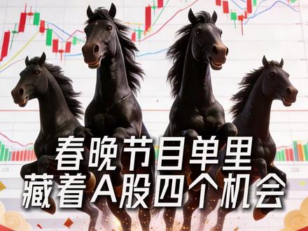 春晚节目单里 藏着A股四个机会 #财经 #春节 #股票 #股市 #AI应用