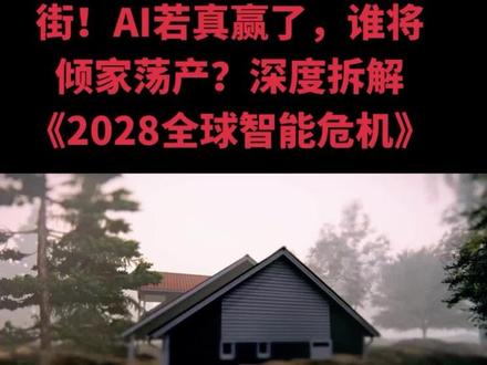 2万字长文吓崩华尔街!AI若真赢了,谁将倾家荡产?深度拆解《2028全球智能危机》