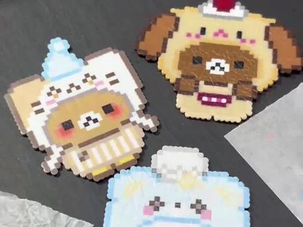 原来拼豆还有这么多隐藏玩法。#可颂 #拼豆 #手工 #可颂APP #免费宝藏APP