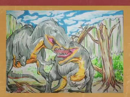 简笔画恐龙#简笔画#画画#绘画#恐龙#动物#古生物#巨兽龙#魁纣龙#绘画过程