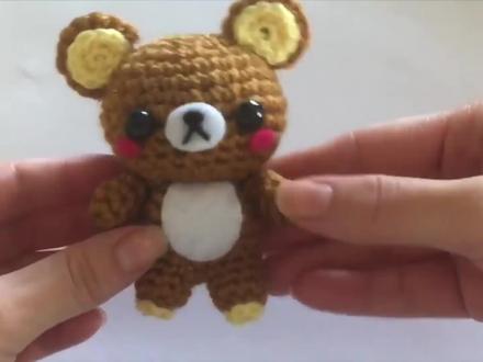 【钩针 | 小熊】可爱布朗熊,包包挂件,超可爱可以来一打