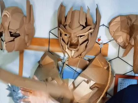 #豆包知道 赛罗奥特曼头镖制作教程 硬纸板手工作品#赛罗奥特曼 #手工diy #奥特曼手工 #六一儿童节