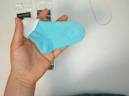 从袜尖编织的袜子编织教程