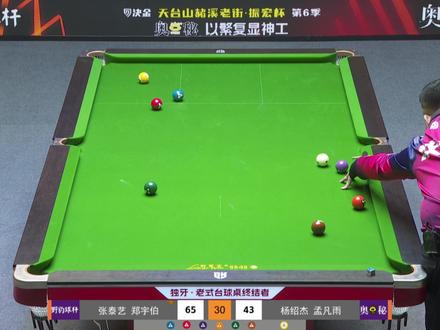 石家班最强合体!师兄准神的犀利操作,师弟泰艺秒变迷弟 #郑宇伯 #张泰艺 #野豹战队 #决金 #中式九球