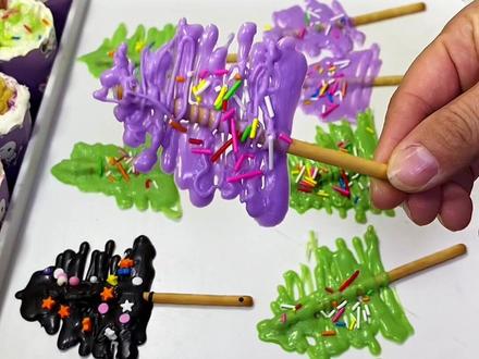 巧克力圣诞树做起来吧#摆摊 #圣诞树 #巧克力糖