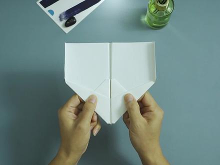 锁膛反折空中之王纸飞机,还能飞回来太神奇了 #纸飞机 #手工折纸