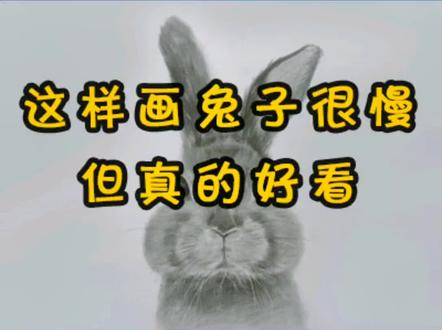 这样画兔子🐰很慢
但真的很好看!
#手绘 #素描
#绘画 #画兔子