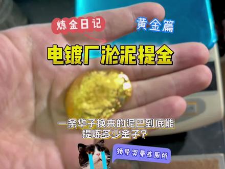 电镀厂淤泥能提炼出多少黄金?#黄金提炼 #变废为宝 #含金废料代客加工 #工业废料提金 #海绵金