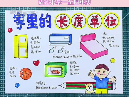 家里的长度单位手抄报,数学手抄报#创作灵感 #小学生手抄报 #手抄报 #手抄报模板 #生活中的数学手抄报