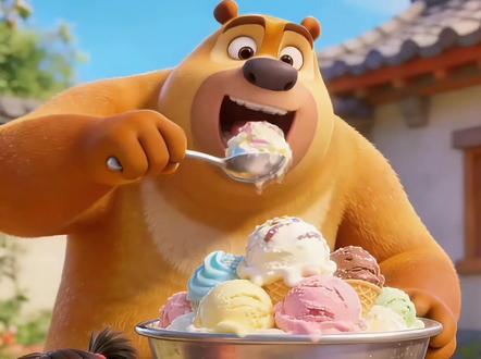 小熊偷吃彩虹冰淇淋,结果肚子痛! #儿童动画#儿童动画片#儿童益智动画#搞笑动画#儿童动漫