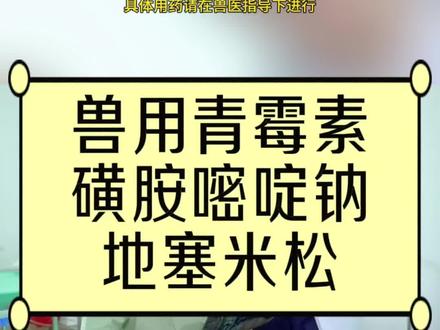 兽用青霉素磺胺嘧啶钠地塞米松#兽药 #牛羊养殖 #猪 #宠物 #养殖