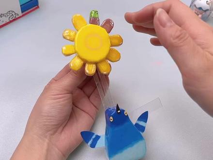 疯狂的鸽子机关教程,扭腿挥动翅膀,上下滑动吃玉米 #疯狂的鸽子 #捏捏 #手工机关