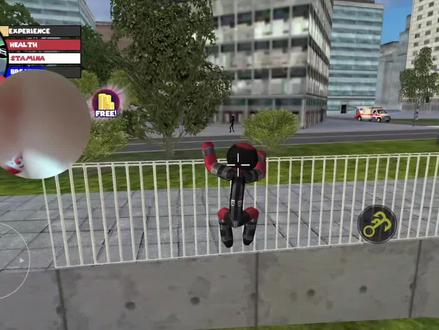 火柴人绳索英雄2:今天我成为了火柴人绳索英雄根据名字可以知道 我可以吐出绳子 像蜘蛛侠一样飞来飞去 我需要完成这个城市里的任务 打败罪恶 但是我这个绳索英雄当的不一样 我只需要在城市里玩耍就行了 我先是开了一个摩托车 但是摩托车太难用了 我就用别的车了 在途中我遇到一个救护车 然后不知道为什么有一个紫色头盔人在追我 害得我操作失误 把救护车都弄翻了 人也飞出去了 然后又不小心把人也弄飞了 这样我就获得了犯罪星星 然后我找到了一个吉普车 我开了一会儿然后居然就直接开海里了 我出来 想要爬到栏杆上 但是怎么也爬不上 最后我甚至都卡进栏杆里了 李梓彦绳索英雄陨落了 不能再玩了 李梓彦解说