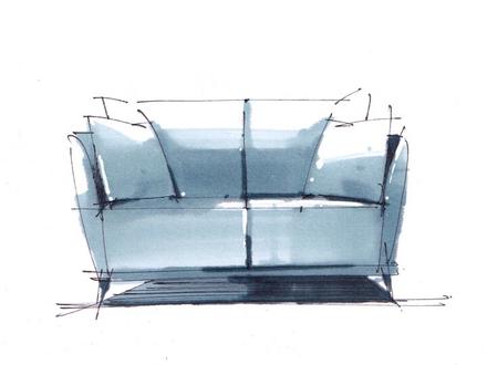 如何用三支马克笔画一个柔软的沙发。#马克笔 #手绘 #室内设计#软装