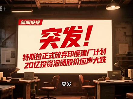 突发!特斯拉正式放弃印度建厂计划,20亿投资泡汤股价应声大跌。仅不到22%机构看好特斯拉当前估值,市场分歧持续拉大,叠加特斯拉正式放弃印度建厂布局,海外扩张遇阻,新能源车企发展前路充满变数,行业估值逻辑迎来新调整。
#特斯拉 #新能源汽车 #马斯克 #电动车 #新能源