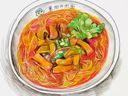 六年级上册美术《家乡的小吃》#小学美术 #一起学画画 #原创作品