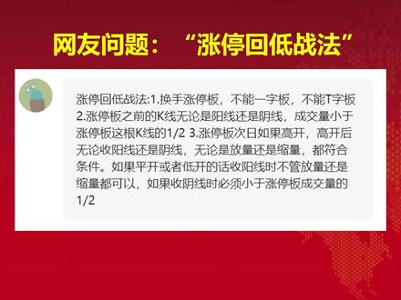 通达信指标公式编写案例分享:“涨停回低战法”选股公式编写