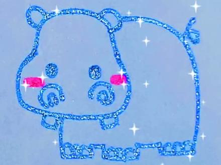 画一只憨憨的小河马🦛!#简笔画 #画画 #可爱简笔画 #手绘 #乱涂乱画 #每日一画 #亲子 #灵魂画手