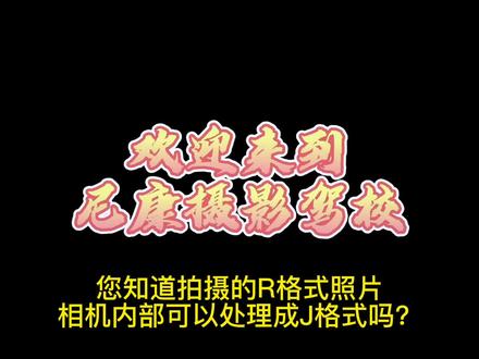 您知道拍摄的raw格式在相机内部可以转换成JPEG格式吗?#尼康 #尼康微单 #摄影知识 #相机 #数码科技 #菜单 感谢关注支持
