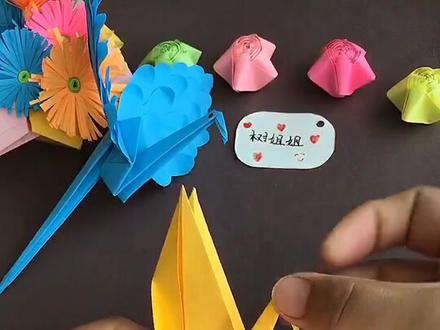 简单的丹顶鹤折法,很美@抖音小助手