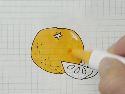 橙子🍊#橙子 #简笔画 #简笔画简笔画教程 #云上大课堂