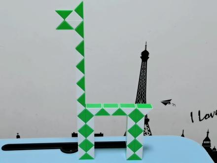 解说48段魔尺变长颈鹿🦒 #魔尺 #魔尺教程48段 #益智玩具