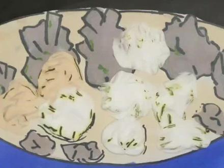 就说冬天的那一口汤吧,馄饨和饺子也有纷争吗?馄饨你们又怎么喊呢?小扁食听说过吗?!#儿童绘画 #手抄报#手工画 #冬日热汤 #馄饨