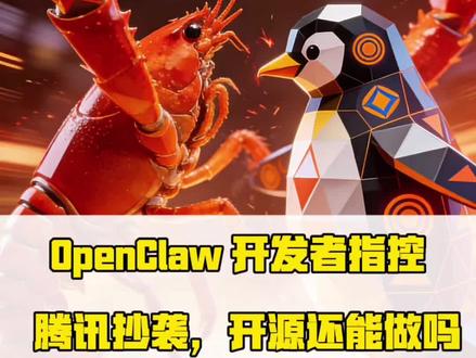 OpenClaw 龙虾开发者指控腾讯抄袭,聊聊开源的内核与精神#开源 #openclaw #龙虾 #Agent #腾讯