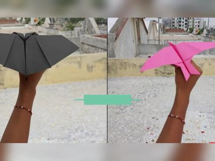 用纸折一个会飞的鸟 #折纸飞机 #手工折纸 #折纸教程 #手工制作